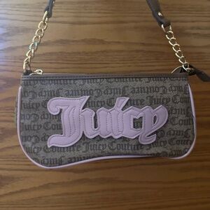 ‼️SOLD‼️Juicy Couture Pink and Brown Chain Strap Shoulder Bag